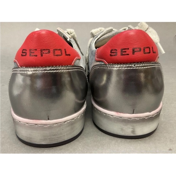 Sepol Estrella men’s dress leather low profile camo trainers sneakers size 43 - Picture 5 of 8